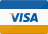Visa payment method logo icon for dental care services payment options.